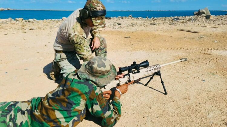 Libya SAT Timi, Libya Deniz Özel Kuvvetler Eğitim Merkezi Komutanlığı'nda eğitim veriyor