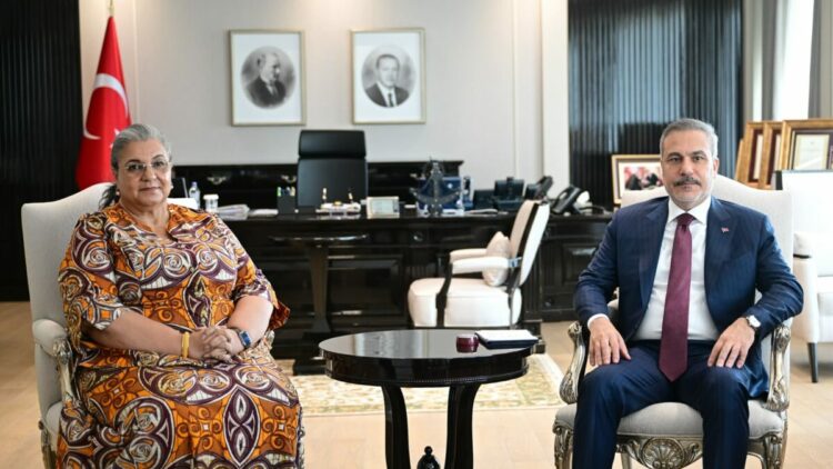 Bakan Fidan, BM Genel Sekreteri Libya Özel Temsilcisi'ni kabul etti