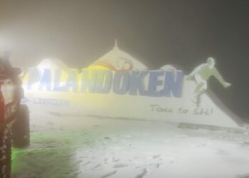 Palandöken'de kar kalınlığı 5 santimetreye yaklaştı