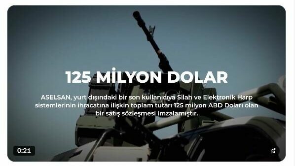 ASELSAN'dan 125 milyon dolarlık ihracat anlaşması