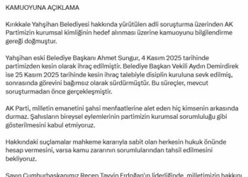 AK Parti'li Demir: Şahısların eylemlerinin partimizin kurumsal sorumluluğu gibi gösterilmesini kabul etmiyoruz
