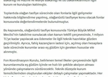 'Dördüncü Fon Koordinasyon Kurulu Toplantısı' gerçekleştirildi
