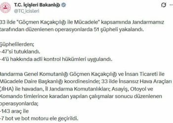 33 ilde göçmen kaçakçılığı operasyonu: 47 tutuklama