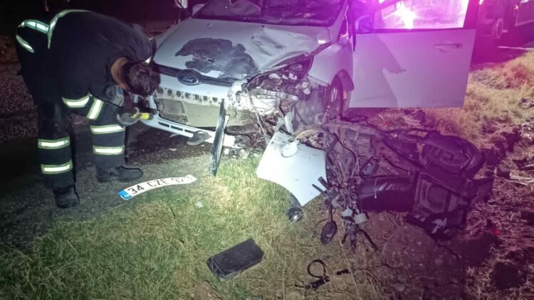 Mardin’de otomobille çarpışan motosiklette 1 ölü 1 yaralı