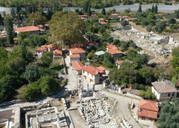 3 bin 500 yıllık Stratonikeia Antik Kenti havadan görüntülendi