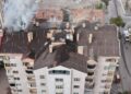 9 katlı apartmanın çatısı yandı