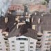 9 katlı apartmanın çatısı yandı