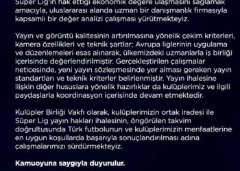 Kulüpler Birliği’nden yayın ihalesiyle ilgili açıklama