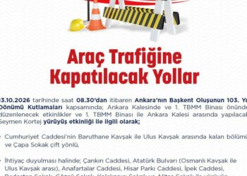 Ankara'da bazı yollar trafiğe kapatılacak