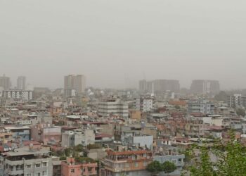 Hatay'da toz taşınımı