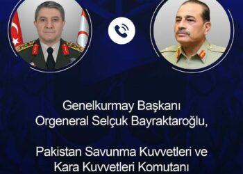 Genelkurmay Başkanı Orgeneral Bayraktaroğlu, Pakistan Savunma Kuvvetleri Komutanı Munir ile görüştü