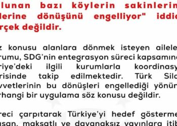 DMM'den TSK'nın Resulayn'da dönüşleri engellediği iddiasına yalanlama
