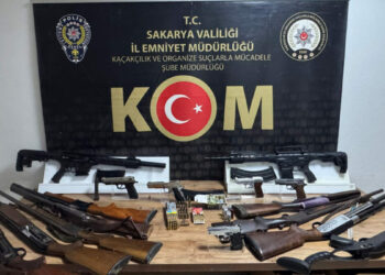 Sakarya’da ruhsatsız silah ve kaçak ürün operasyonu