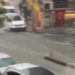Şişli'de sel sularına kapılan kadın son anda kurtarıldı
