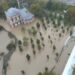 Kağıthane’de su altında kalan Hasbahçe ve tarihi Sadabad Camii havadan görüntülendi