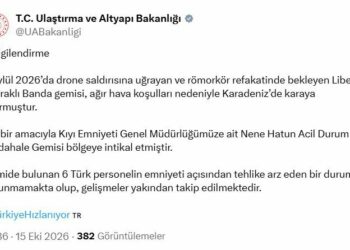 Liberya bayraklı gemi, Karadeniz'de karaya oturdu