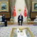 Cumhurbaşkanı Erdoğan, Özbekistan Cumhurbaşkanlığı İdaresi Başkanı Mirziyoyeva'yı kabul etti