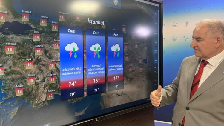 Meteoroloji’den hafta sonu için kuvvetli yağış ve fırtına uyarısı