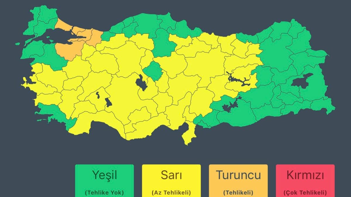 İçişleri Bakanlığı'ndan 'sağanak' ve 'fırtına' uyarısı