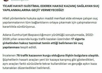 Adana merkezli 'kurgu trafik kazası' operasyonu: 77 gözaltı