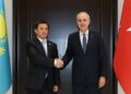 TBMM Başkanı Kurtulmuş, Kazakistan Kurultay Başkanı Dadebay ile bir araya geldi