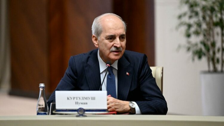TBMM Başkanı Kurtulmuş, Kırgızistan Cumhurbaşkanı Caparov tarafından kabul edildi