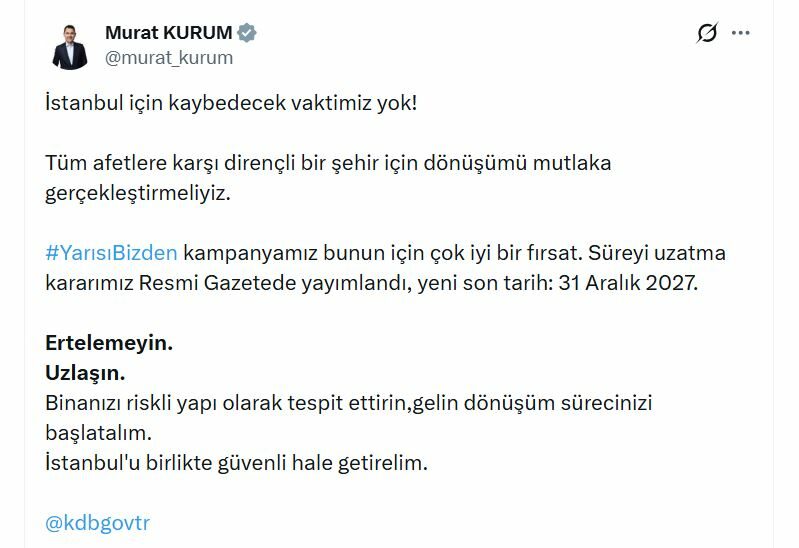 'Yarısı Bizden' desteği 31 Aralık 2027'ye kadar uzatıldı