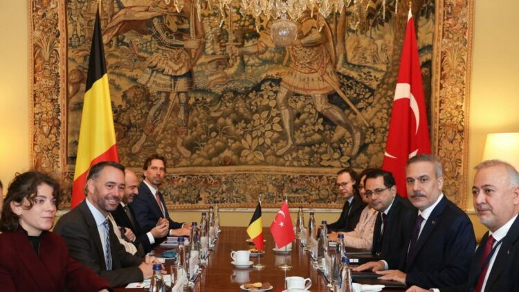 Bakan Fidan, Belçikalı mevkidaşı Prevot ile görüştü
