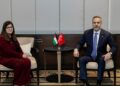 Bakan Fidan, Filistin Dışişleri Bakanı Şahin ile bir araya geldi