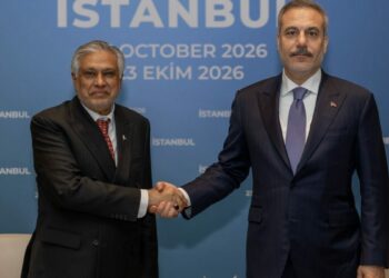 Bakan Fidan, Pakistan Dışişleri Bakanı Ishaq Dar ile bir araya geldi