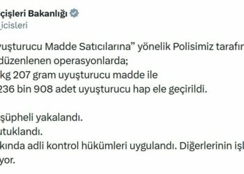 78 ilde uyuşturucu operasyonu: 1466 tutuklama