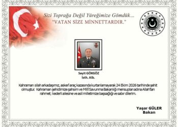 MSB: Isthihbarat Albay Sayit Gökgöz askerî araç kazasında şehit oldu