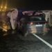 Otoyolda karşı şeride geçen TIR otomobile çarptı 1 ölü 2 yaralı