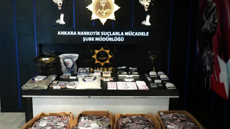 Ankara'da uyuşturucu operasyonlarında son 1 haftada 69 kişi tutuklandı