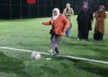 Kadınlar halı sahada Cumhuriyet coşkusunu yaşadı