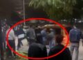 Tekmeli yumruklu kavga kamerada