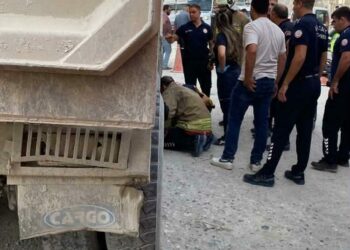 Hatay’da hafriyat kamyonunun altında kalan motosiklet sürücüsü öldü