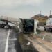 Kırıkkale'de servis midibüsü devrildi: 14 yaralı