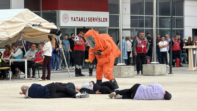 Hastanede 'Afet ve Acil Durum Tatbikatı'