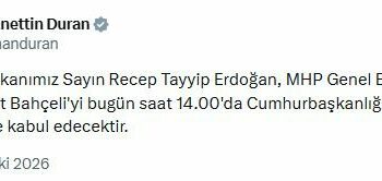 Cumhurbaşkanı Erdoğan, Bahçeli ile görüşecek