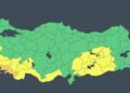 Muğla için 'turuncu', 18 il için 'sarı' kodlu uyarı