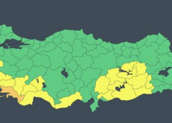 Muğla için 'turuncu', 18 il için 'sarı' kodlu uyarı