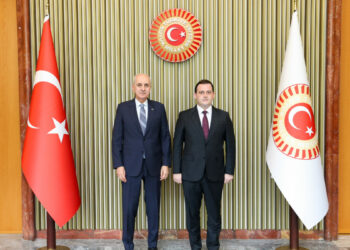 TBMM Başkanı Kurtulmuş, Kuzey Makedonya Devlet Bakanı Zeynula'yı kabul etti