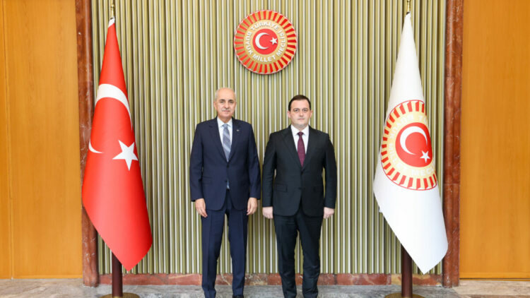 TBMM Başkanı Kurtulmuş, Kuzey Makedonya Devlet Bakanı Zeynula'yı kabul etti