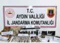 Karacasu’da 157 sikke ve tarihi objeler ele geçirildi