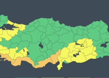 Bakanlıktan 4 il için 'turuncu', 25 il için 'sarı' kodlu uyarı