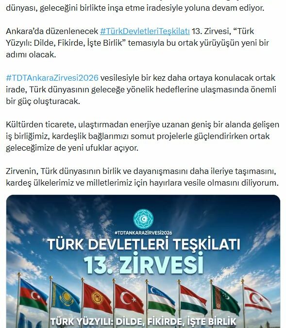 İletişim Başkanı Duran'dan TDT 13'üncü Zirvesi açıklaması