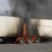 Düzce'de hareket hâlindeki TIR’da çıkan yangın söndürüldü