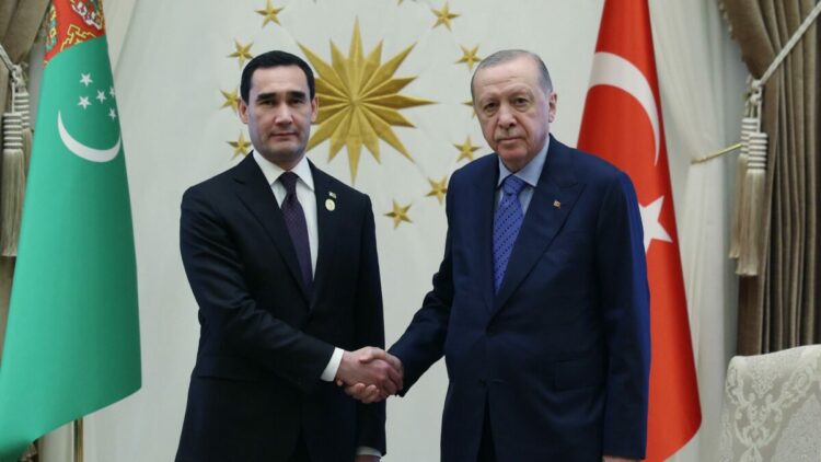 Cumhurbaşkanı Erdoğan, Türkmenistan Devlet Başkanı Berdimuhammedov ile görüştü