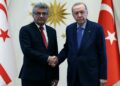 Cumhurbaşkanı Erdoğan, KKTC Cumhurbaşkanı Erhürman ile görüştü